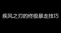 疾风之刃的终极暴走技巧全攻略