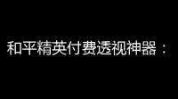 和平精英付费透视神器
：揭秘外挂风险，守护游戏公平与安全