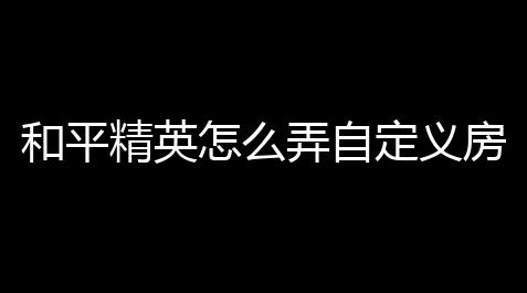 曙光英雄露西亚,和平精英怎么弄自定义房间(和平精英自定义游戏房间在哪)