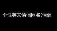 个性英文情侣网名(情侣游戏网名王者传奇英文)
