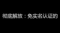 彻底解放：免实名认证的真谛