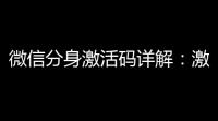 微信分身激活码详解	：激活码购卡网，让你的分身更精彩！