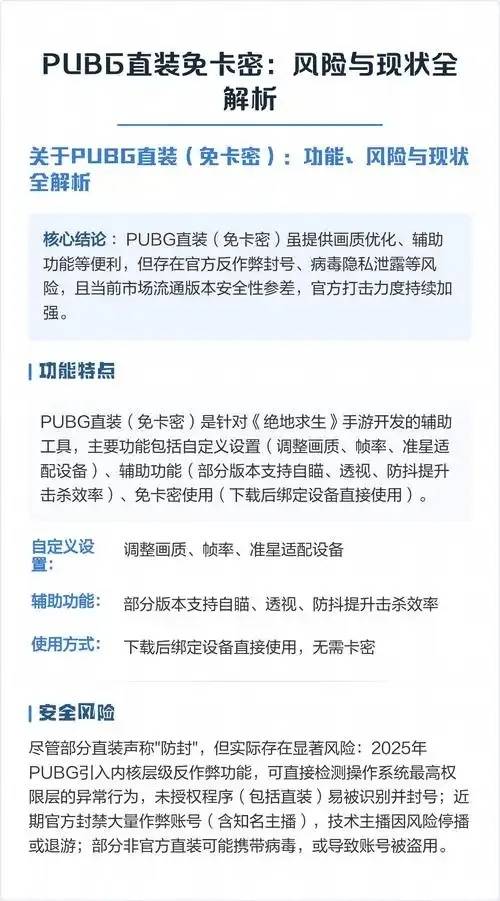 PUBG直装版，免卡密，即刻畅玩