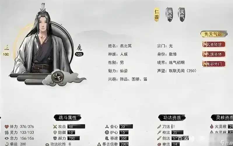 鬼谷八荒外貌特征详解
