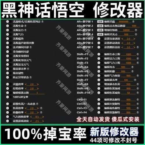 黑神话修改器免费版下载及使用教程