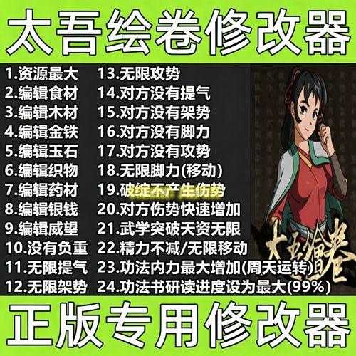 太吾绘卷最新修改器下载及使用教程  太吾 绘卷 最新 修改 器下 载及 使用 教程 第1张
