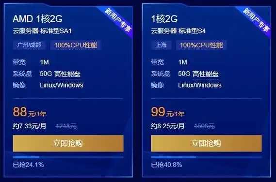 腾讯云1元服务器白菜价震撼来袭