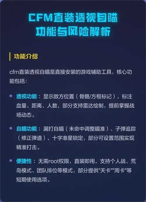 cfm直装透视自瞄免费版