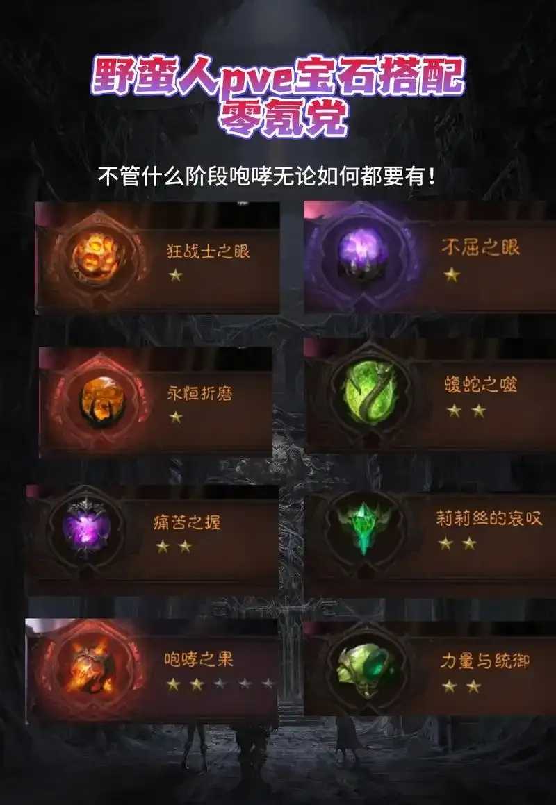 暗黑破坏神不朽辅助传奇宝石怎么用全攻略详解