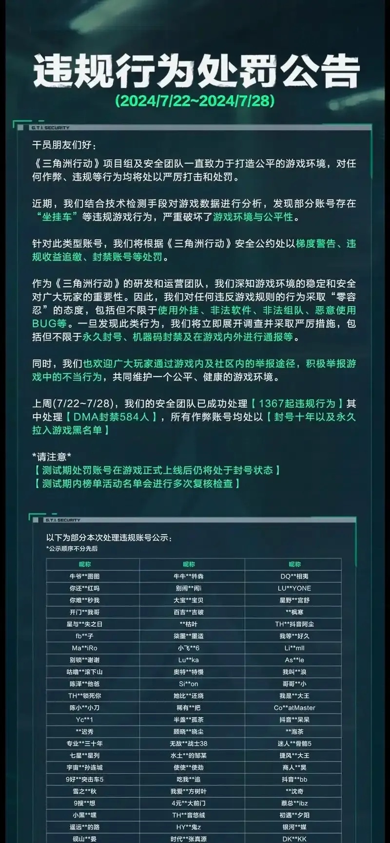 2023最新外挂封号名单下载及解析