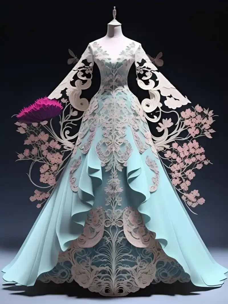 纸嫁衣服装设计图:揭秘那些你没见过的创意婚礼造型!