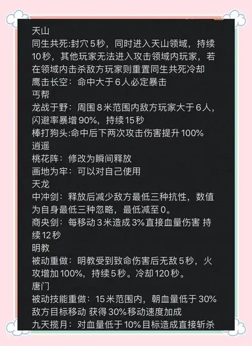 新天龙八部天山技改