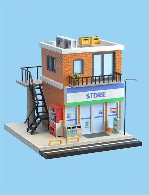 虚拟杂货商城3d