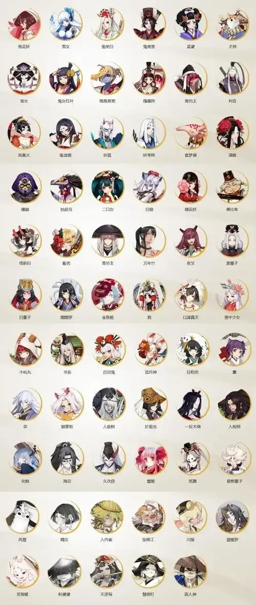 阴阳师人物角色大全全集图鉴