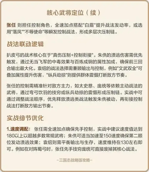 三国志战略版科技弓战法搭配指南