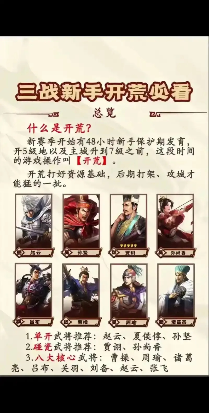 三国志战略版科技开荒策略指南