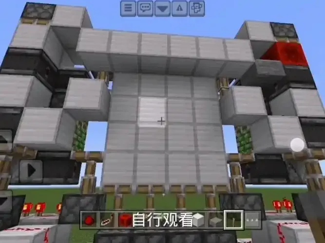 MC我的世界科技红石门教你做教程