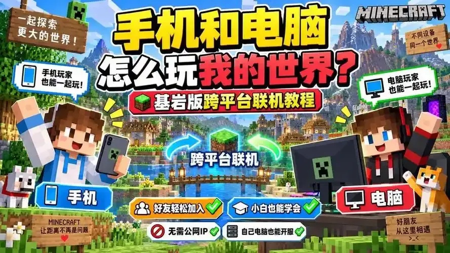 mc我的世界科技跨平台联机指南