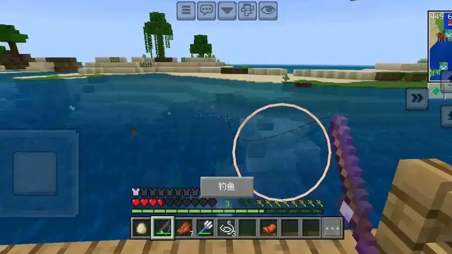 Minecraft自制科技钓鱼竿,一竿多用超高效!