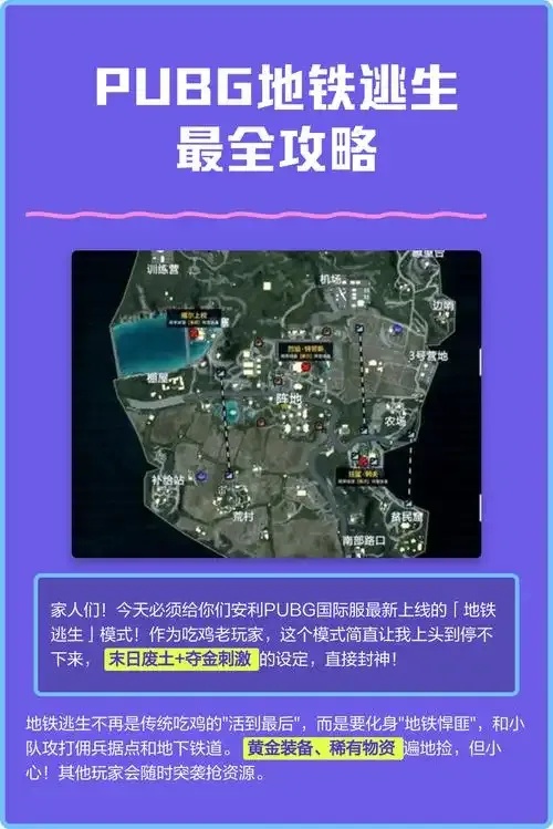 PUBG地铁逃生攻略:生存技巧全解析