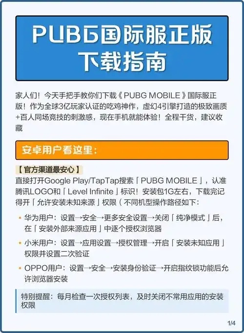 PUBG国际服下载安装指南:怎么玩更轻松?