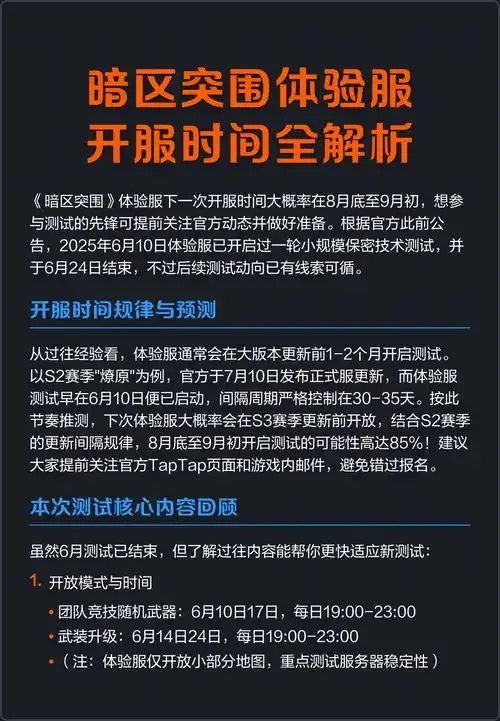 暗区开服网站领取,第一时间获取最新信息