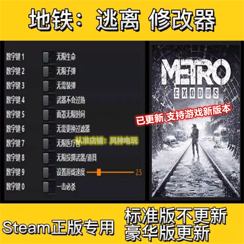地铁逃生外挂修改器终极指南:一键修改游戏数据,轻松游戏
