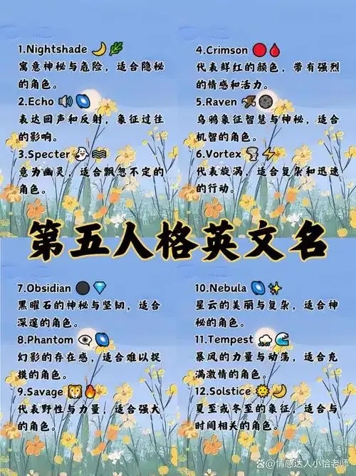 第五人格昵称缩写指南:游戏昵称缩写大全