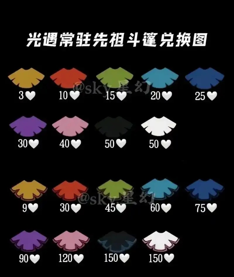 光遇所有斗篷图鉴大全:全图鉴汇总