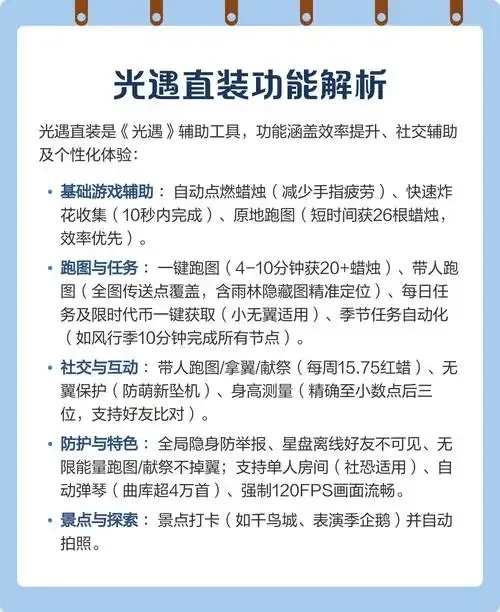 光遇直装外挂工具指南:安全与风险解析