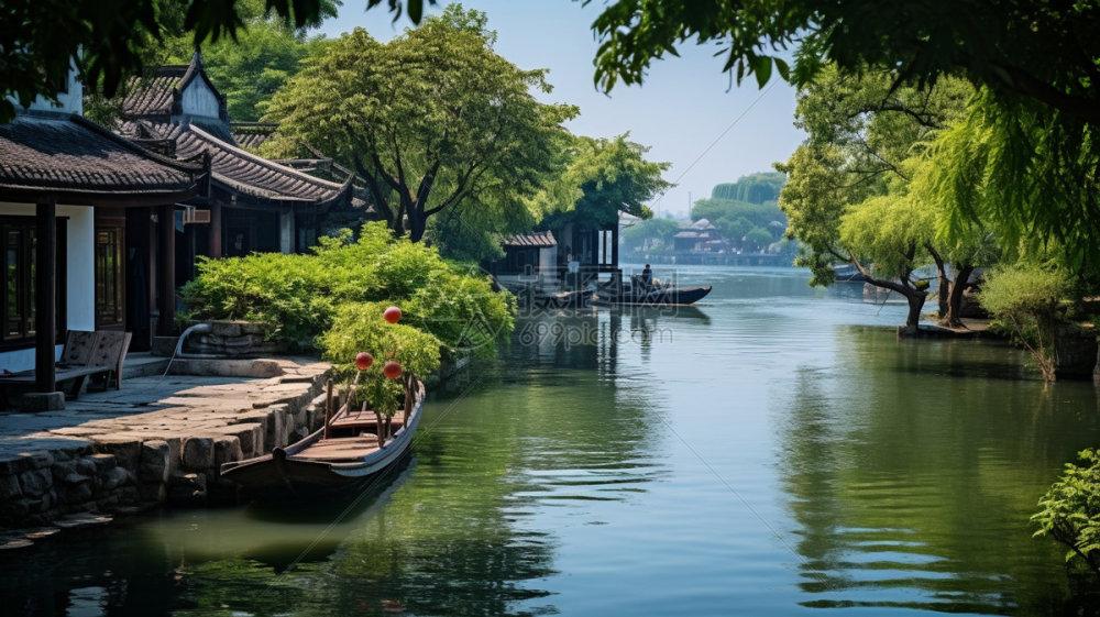 江南春景图·惊蛰细雨润花海