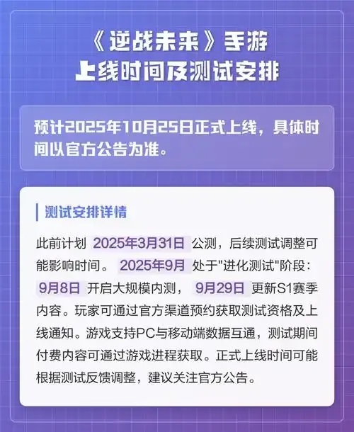 逆战手游ios版什么时候上线
