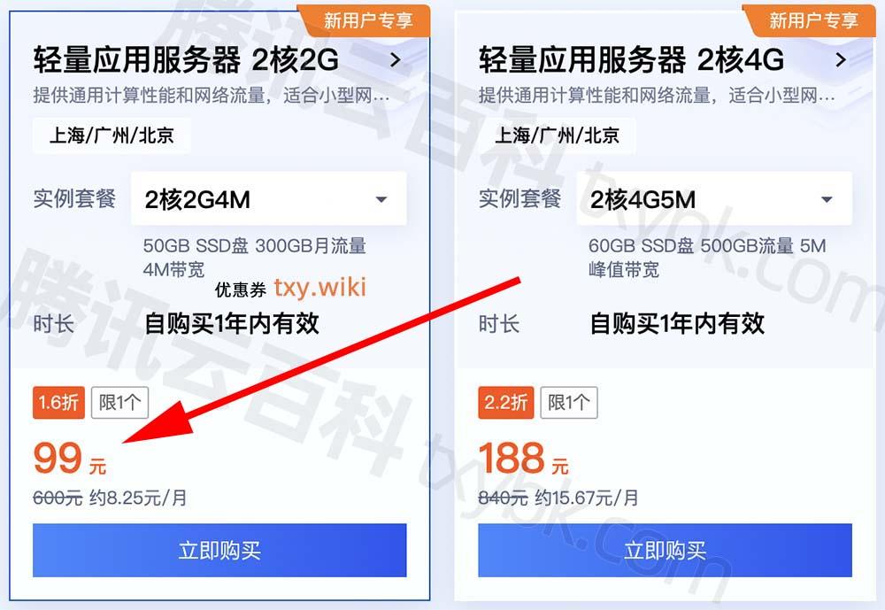 腾讯云服务器99元一年，划算吗？