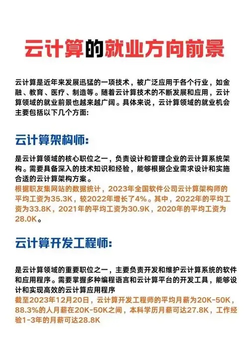 日本云计算就业方向分析薪资技能行业趋势职位要求