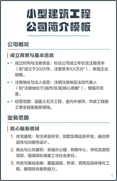 企业简介撰写指南与模板及注意事项
