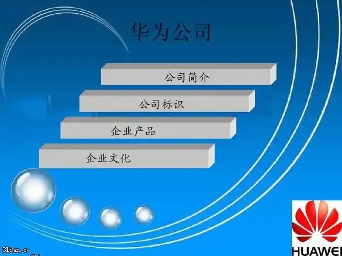 华为企业简介PPT模板下载_免费获取高清完整版_结构清晰专业模板