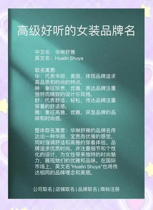 品牌简介英文怎么写