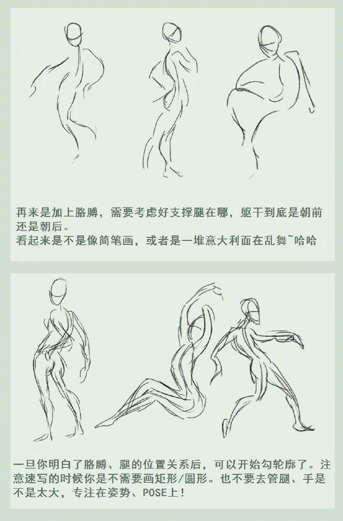 人体结构几何体速写技巧解析