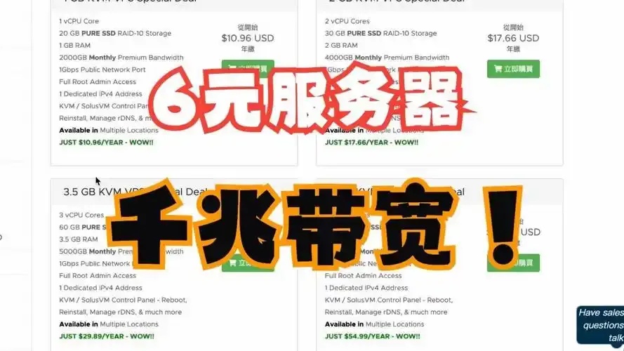 6元服务器刷量