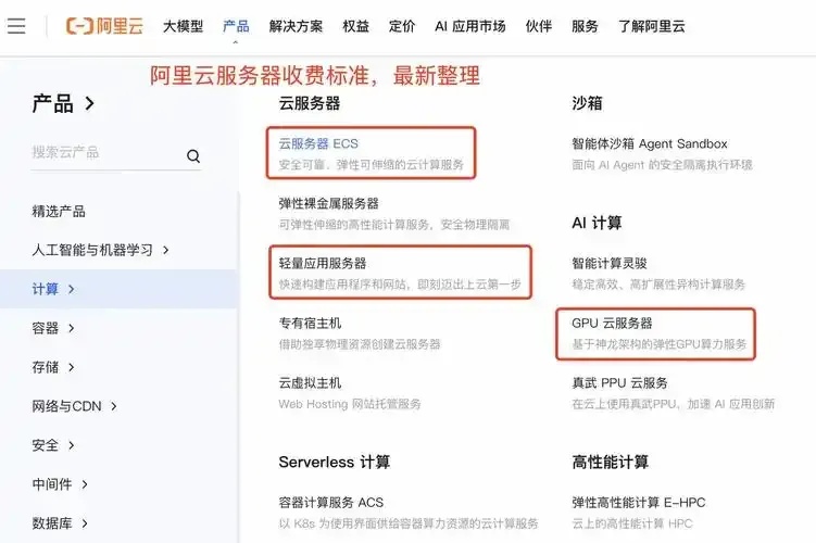 国内云服务器出租价格表_2